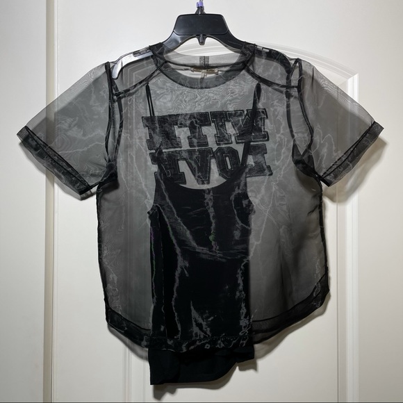 Maje see through t-shirt - Picture 4 of 5